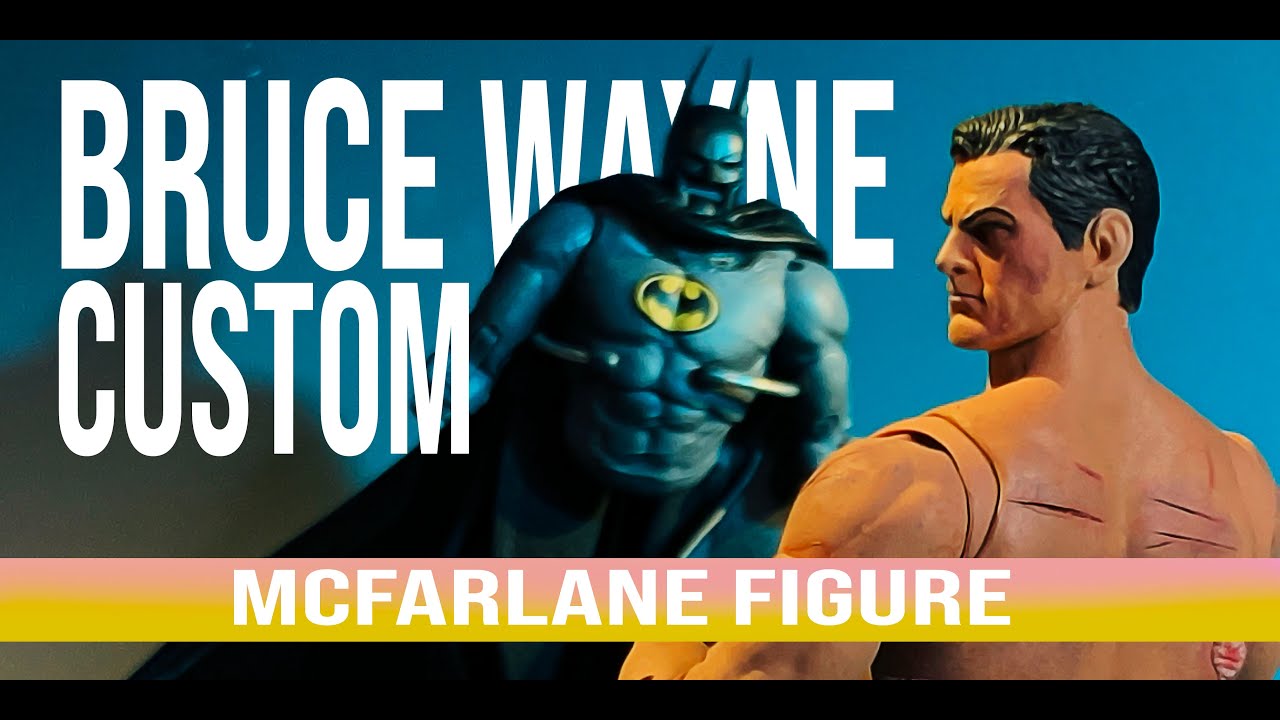 MCFARLANE FIGURE  BRUCE WAYNE 3 JOKERS BATMAN CUSTOM