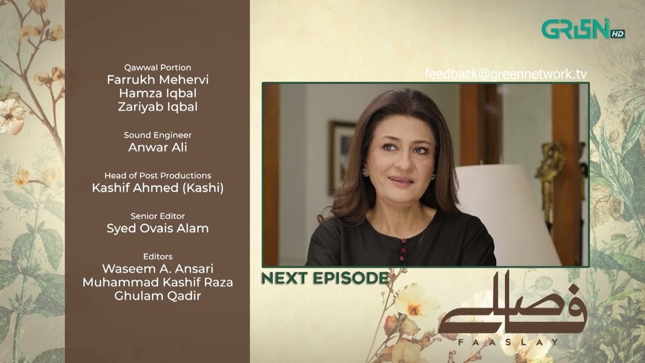 Faaslay Episode 49 Teaser | Ali Ansari | Saboor Aly | Green TV Entertainment