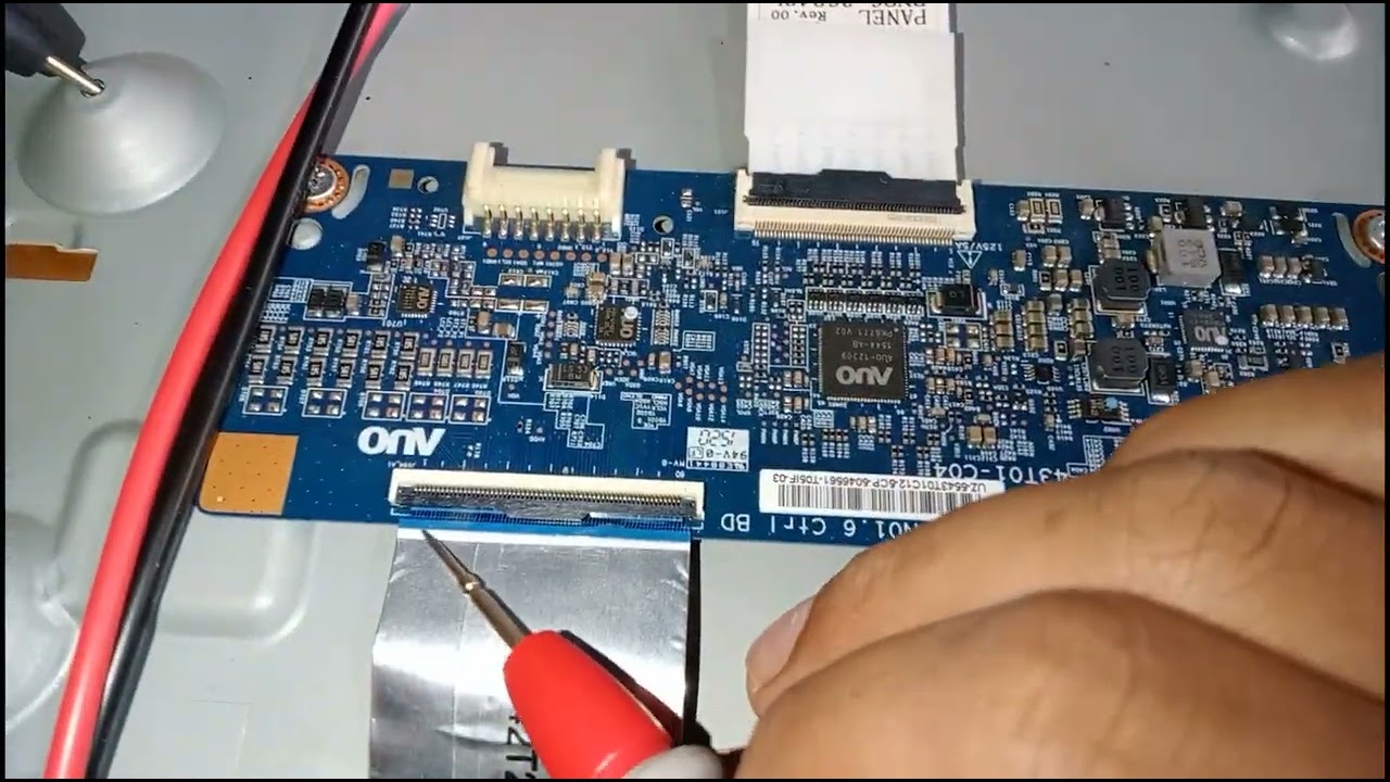 Cara memperbaiki Tv led samsung gambar bergaris 43 in