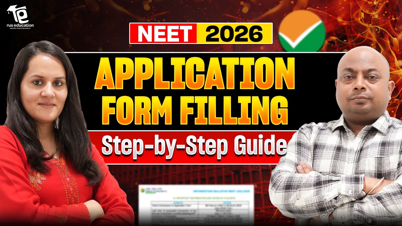 NEET 2026 Application Form Filling | Step-by-Step Guide to Avoid Mistakes | Rus Education