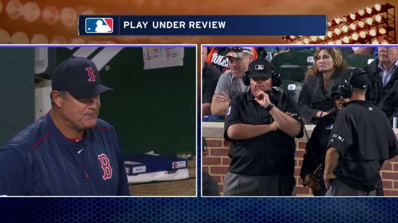 BOS@BAL: Machado out at second after call confirmed
