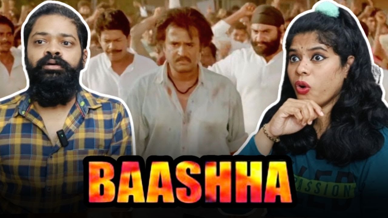 Baasha Mass Manik Baasha Scene REACTION | Rajinikanth | Nagma | Raghuvaran | Suresh Krissna | Deva