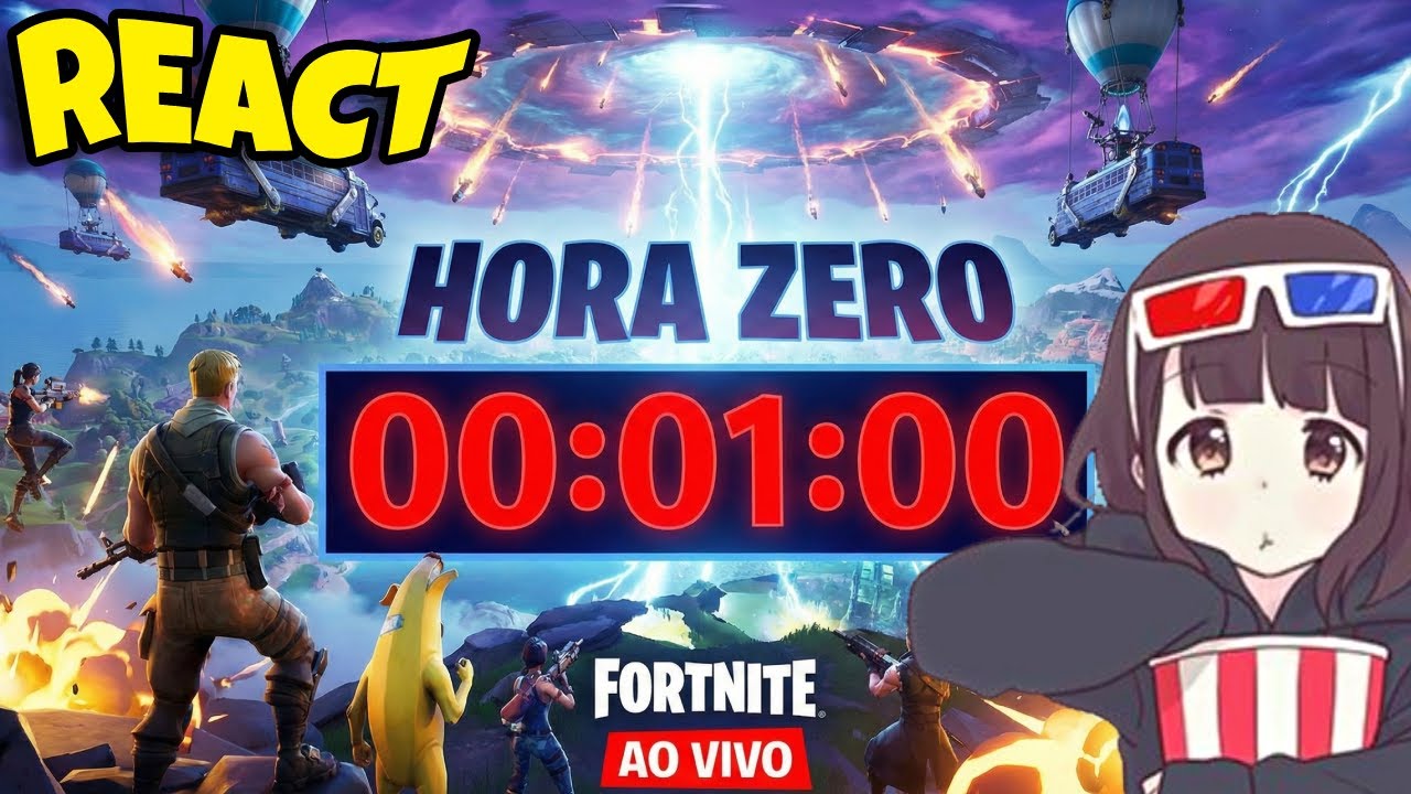 ESSE EVENTO DO FORTNITE FOI INSANO - REACT HORA ZERO EVENT