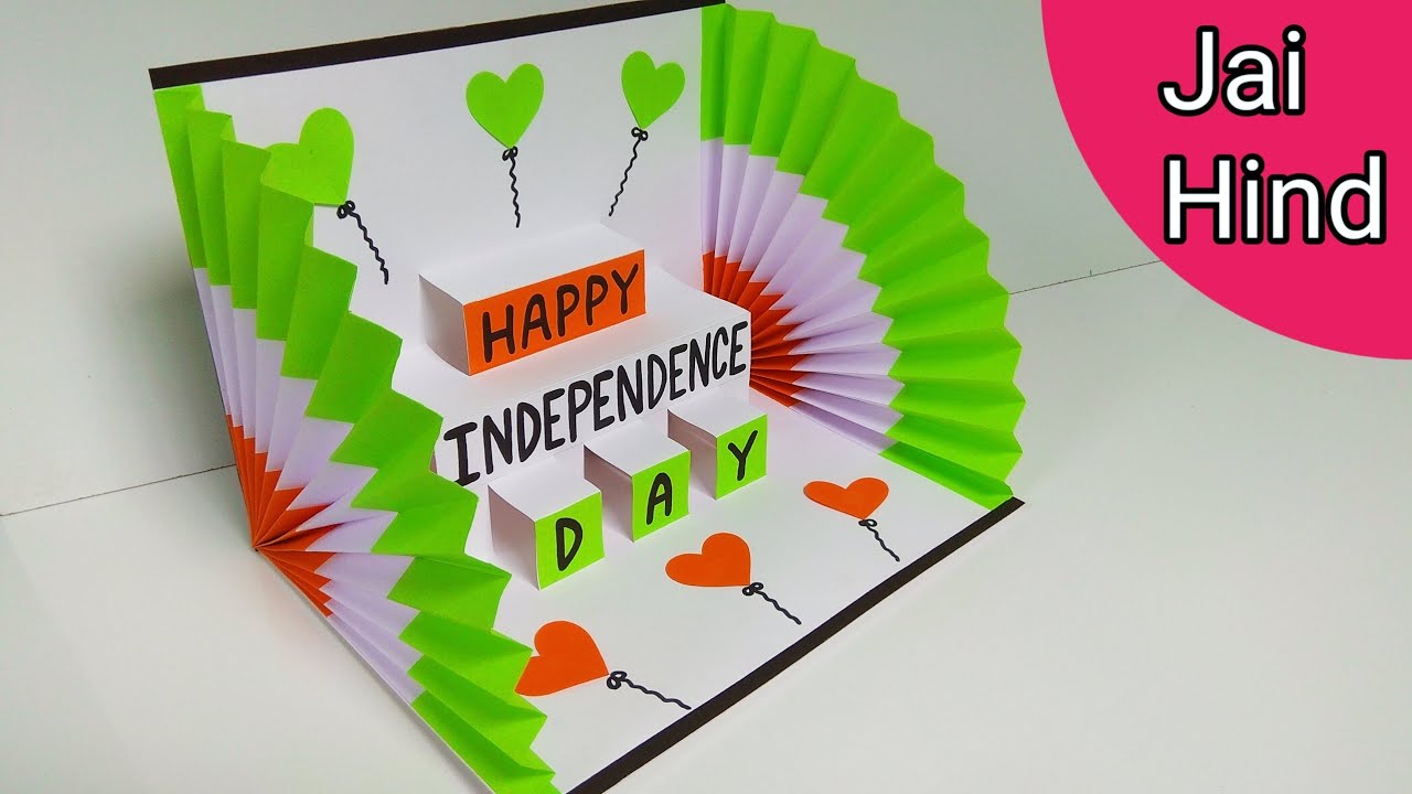 DIY Independence day card making handmade | How to make Independence day greeting card easy