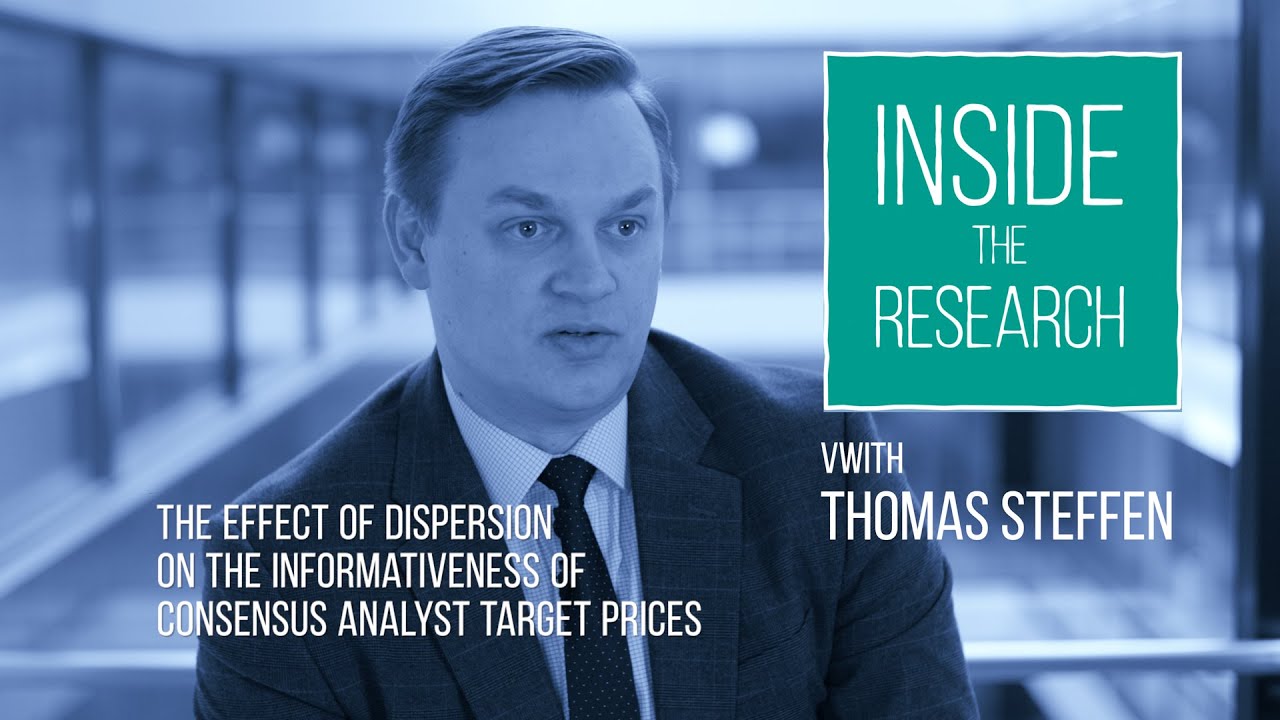 The Effect of Dispersion on the Informativeness of Consensus Analyst Target Prices, Thomas Steffen