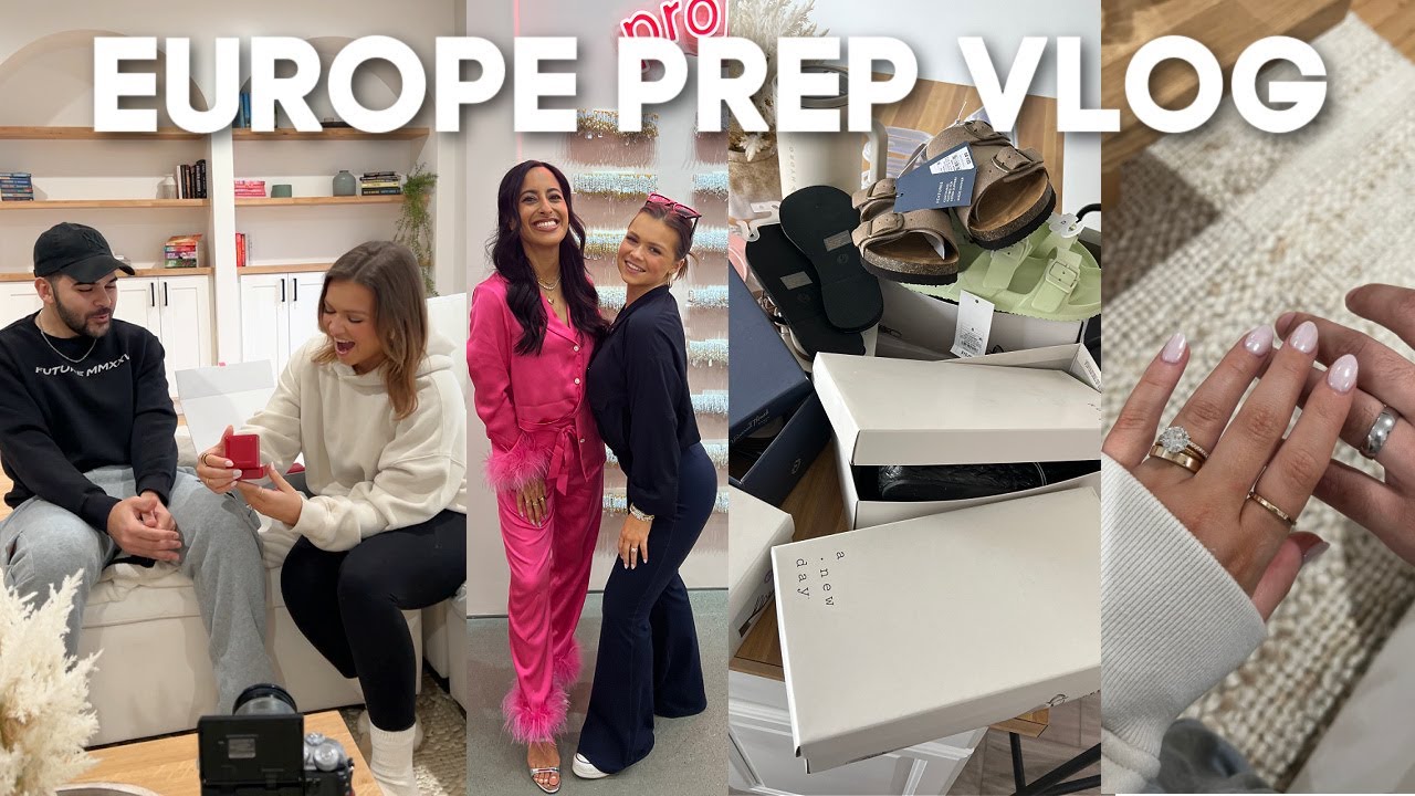 VLOG: Europe prep, wedding band unboxing, target shoe haul & MORE!!! ✨💍✈️