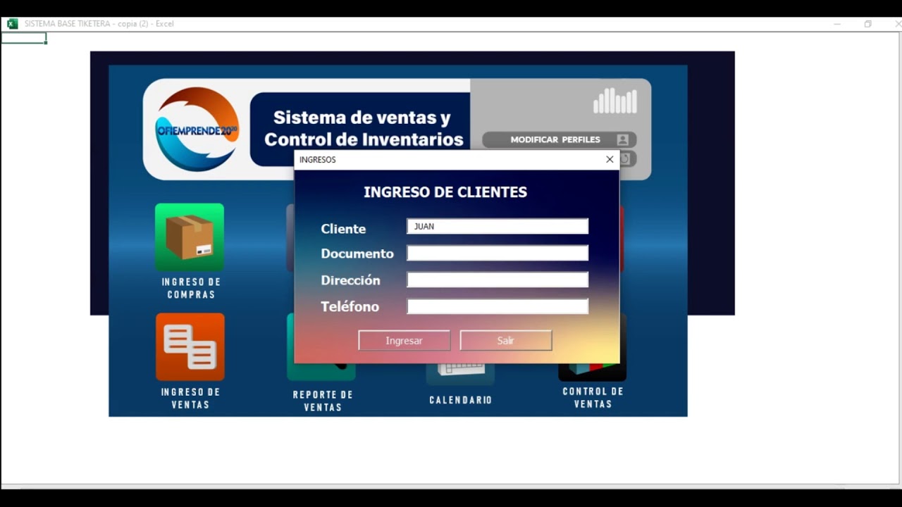 Sistema de ventas para todo tipo de negocio con Macros