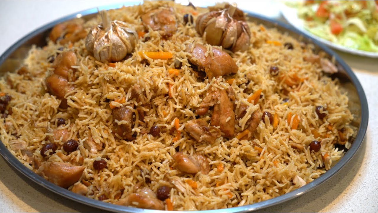 Uzbeki Qabili pulao Recipe - قابلی پلو ازبکی با گوشت مرغ مانند قابلی هوتل خوشمذه است