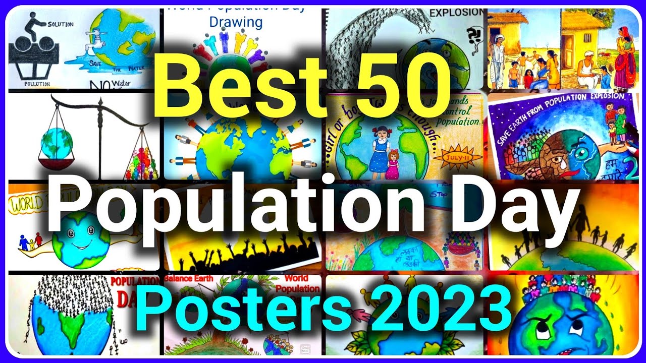 World Population Day drawing, world population day poster, Janasankhya Dina Poster malayalam
