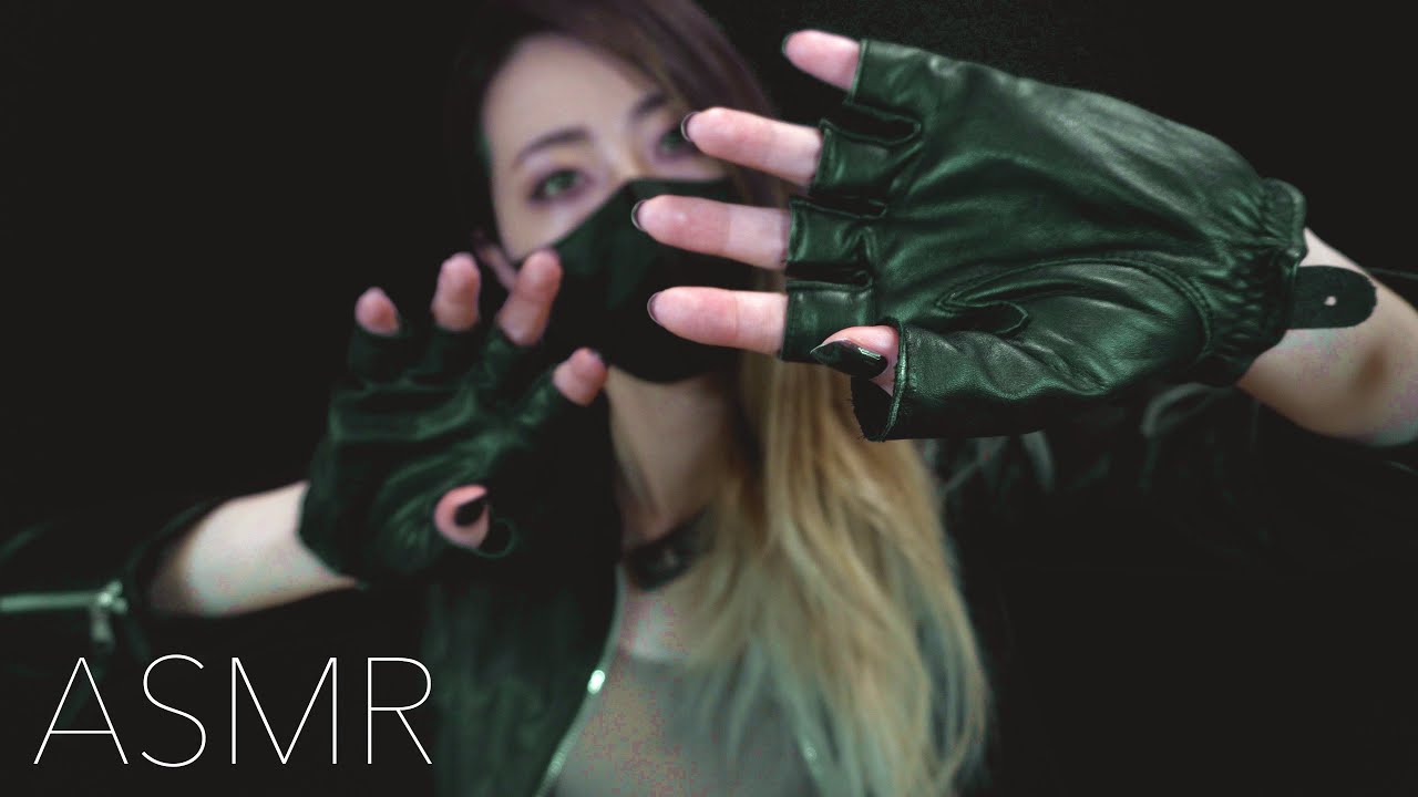 ASMR ハンドムーブメント 革手袋とPUレザー / Hand movements & Leather sounds