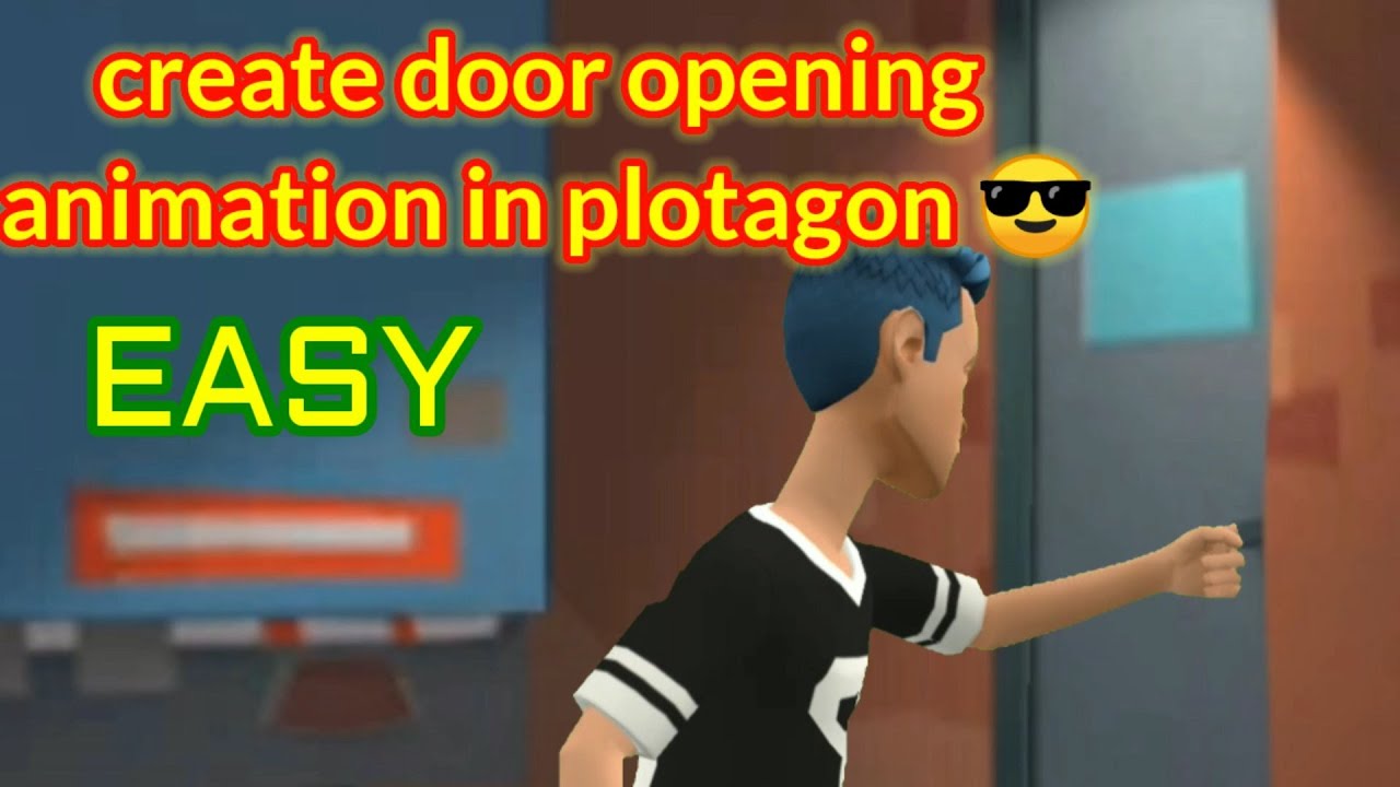 how to make door opening animation in plotagon | open door in plotagon | Plotagon story tutorial |