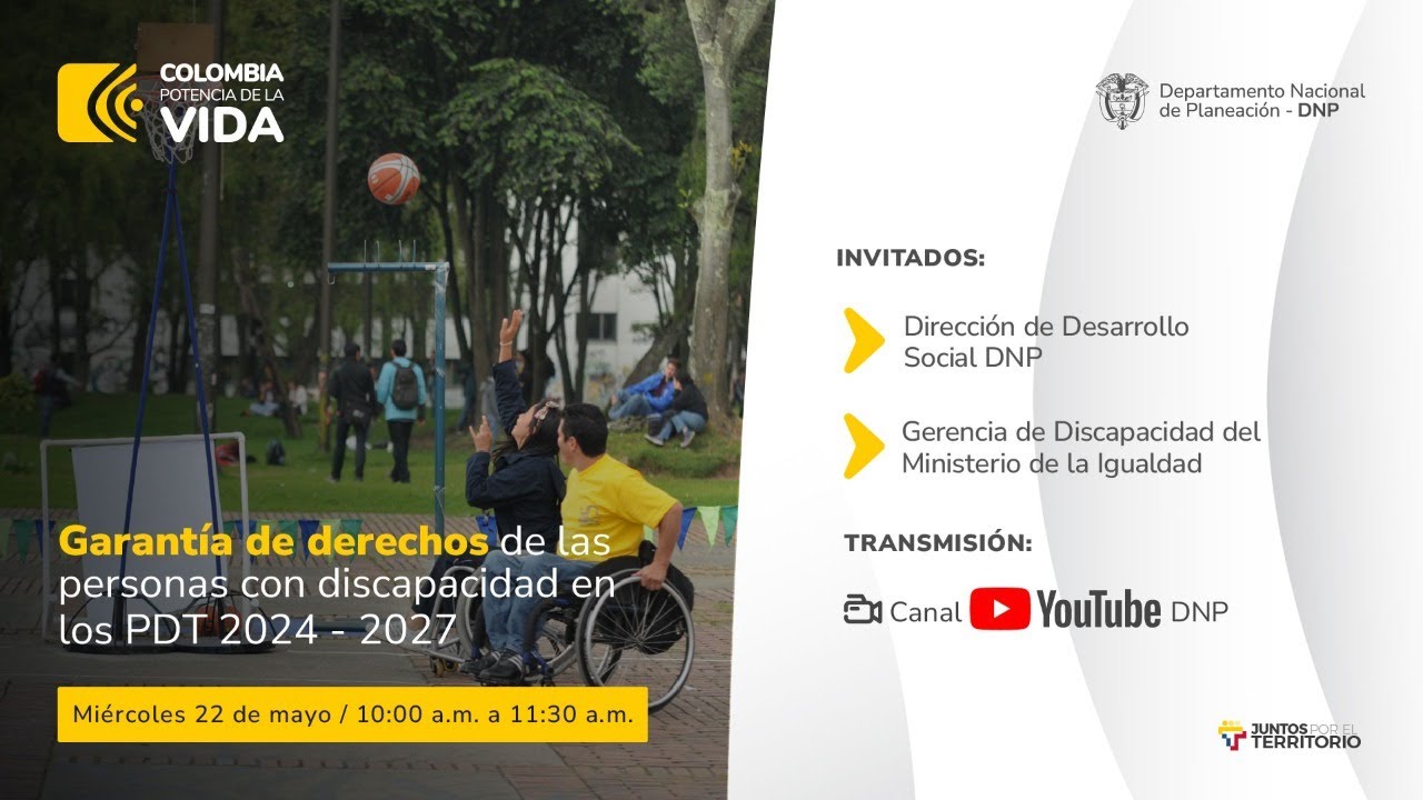 Garantía de derechos de las personas con discapacidad en los PDT