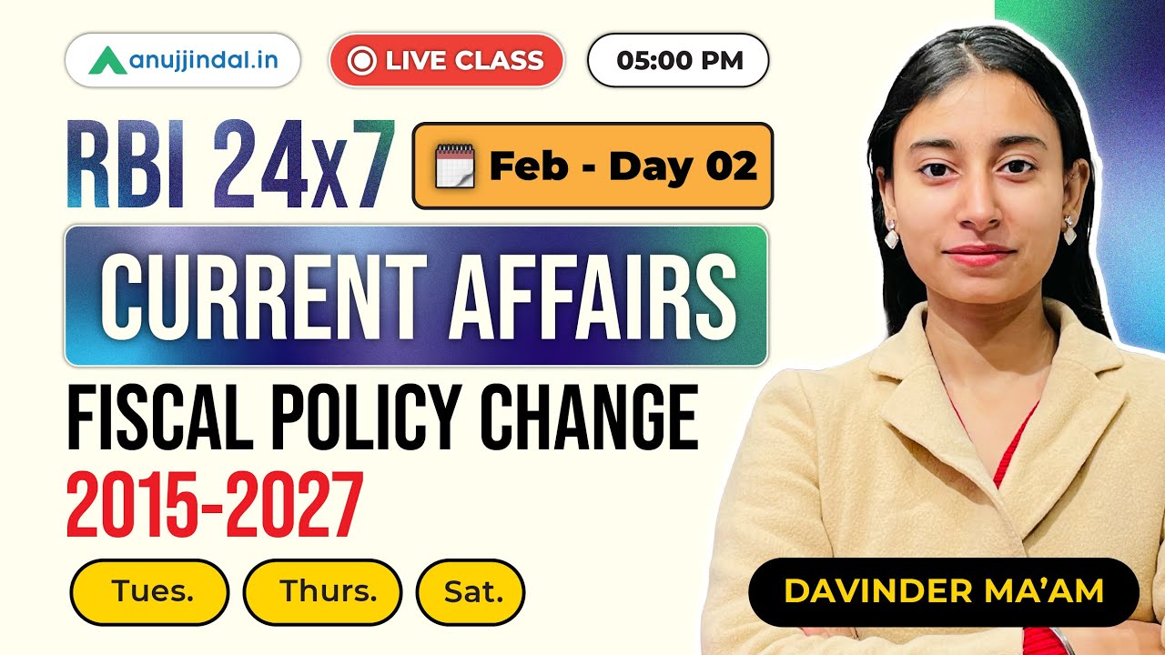 Finance Current Affairs February Day 2 | GA | RBI 247 Anuj Jindal  | RBI Grade B Preparation 2026