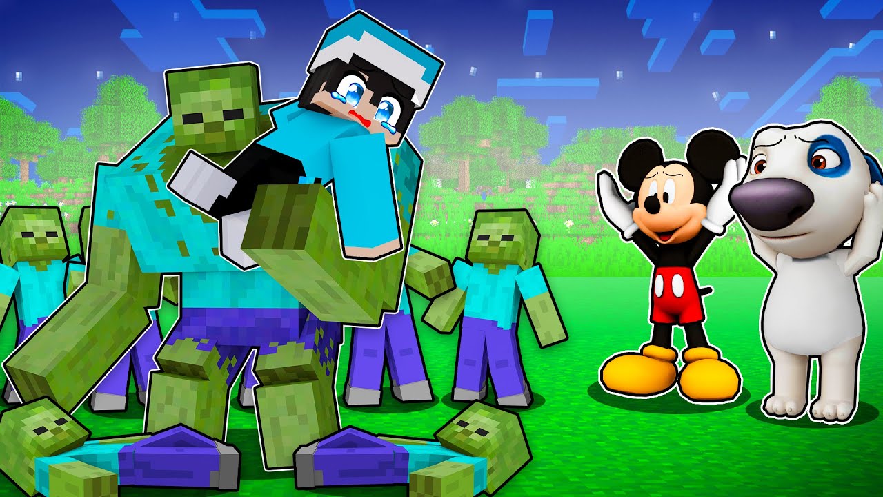ماين كرافت لكن الزومبي هاجمو جمسه !!؟ 🧟‍♂️😱