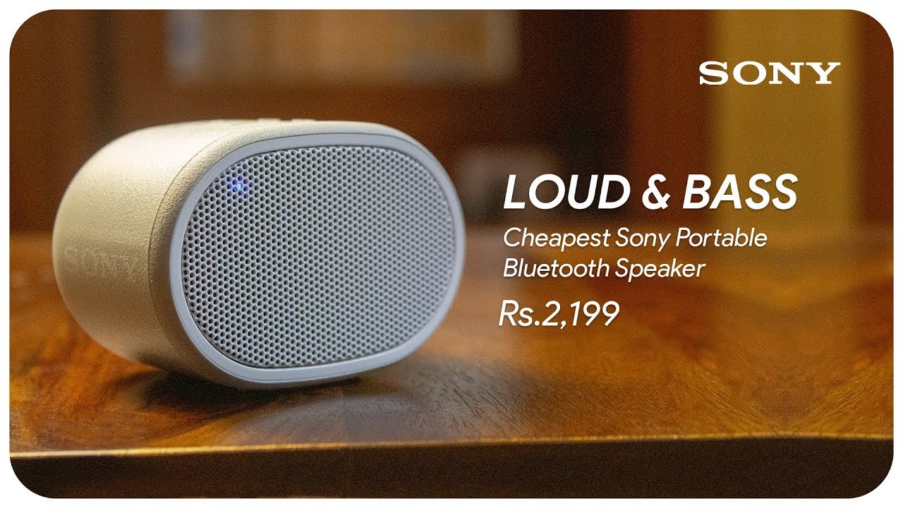 Sony's Cheapest Extra Bass Bluetooth Speaker (Sony SRS XB01) Unboxing and Review