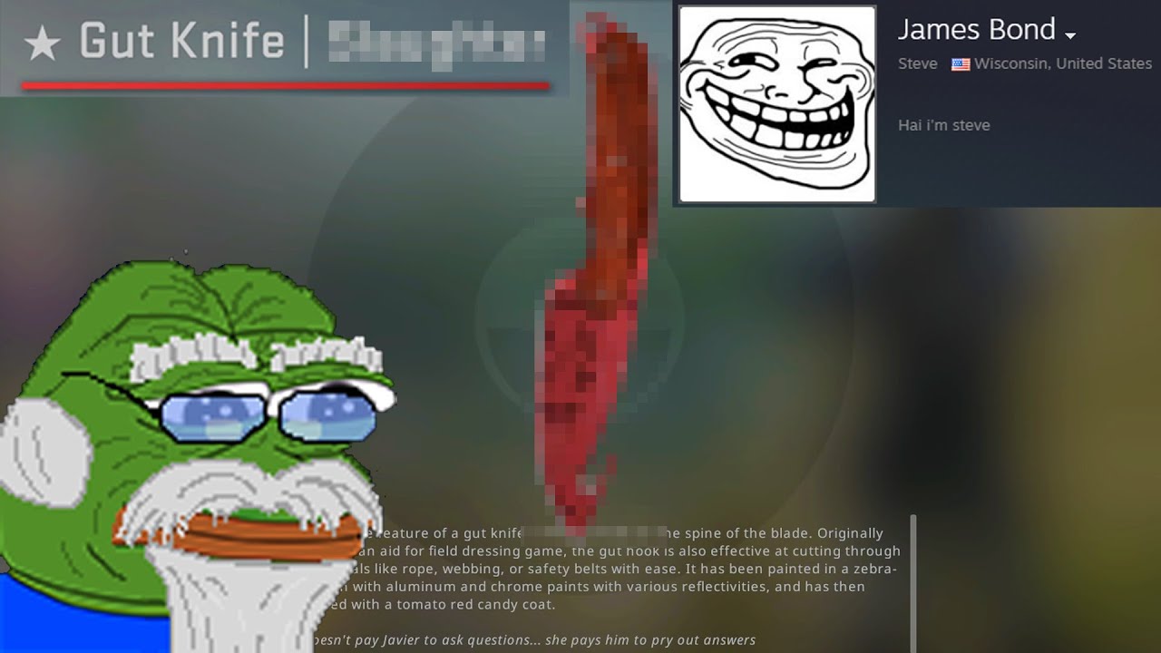 FIRST KNIFE EVER UNBOXED IN CSGO