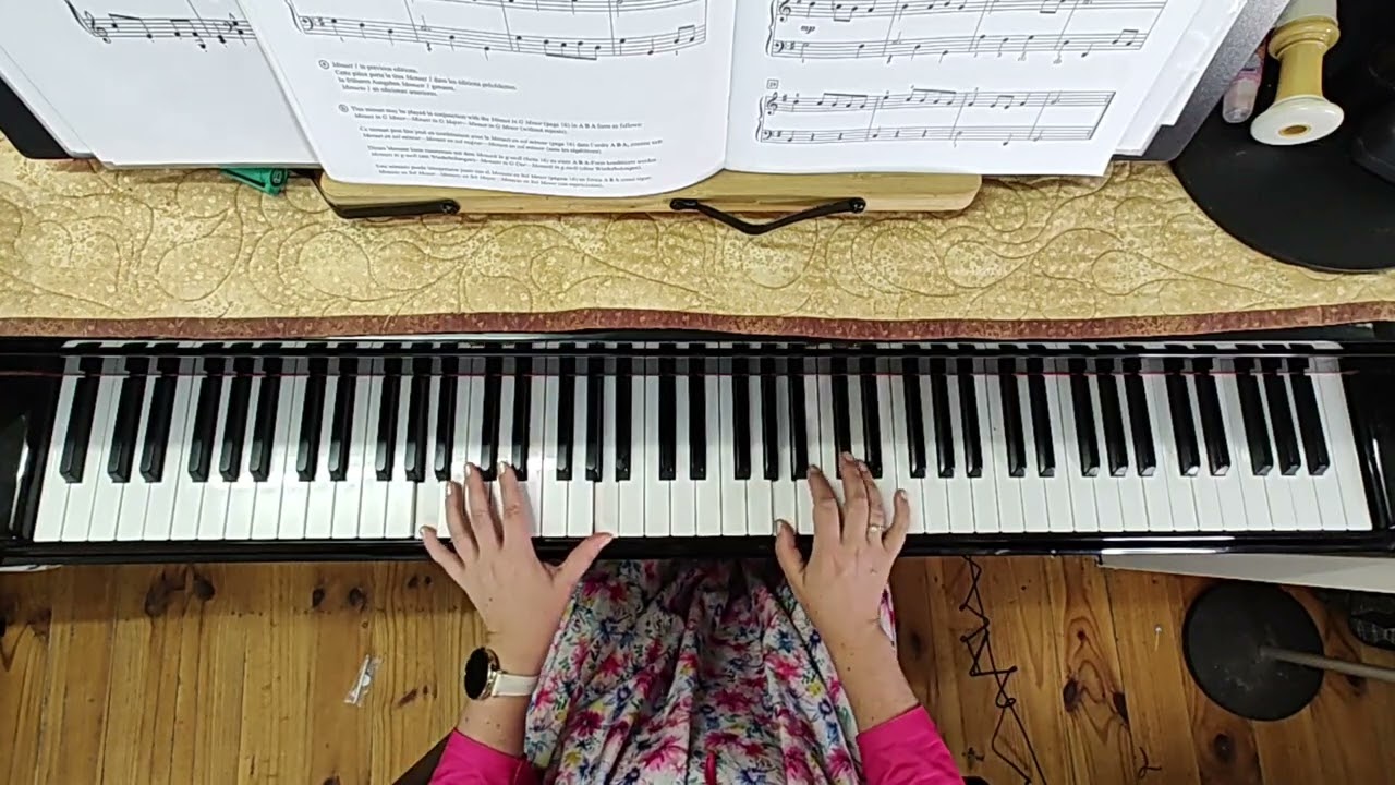 Bach BWV 822 Minuet I HT with instructions 