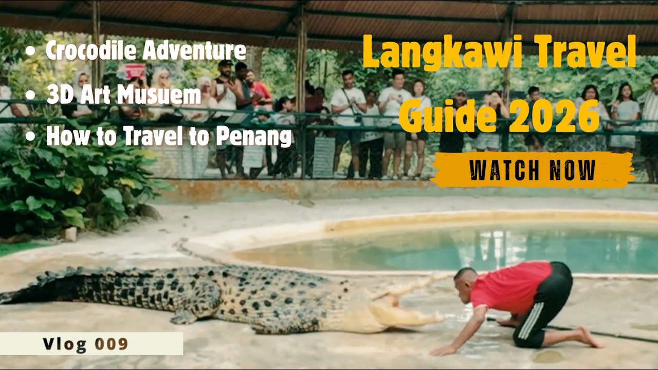 Best Things to do in Langkawi! 🐊 Crocodile Feeding, 3D Art & The Langkawi to Penang Travel Guide