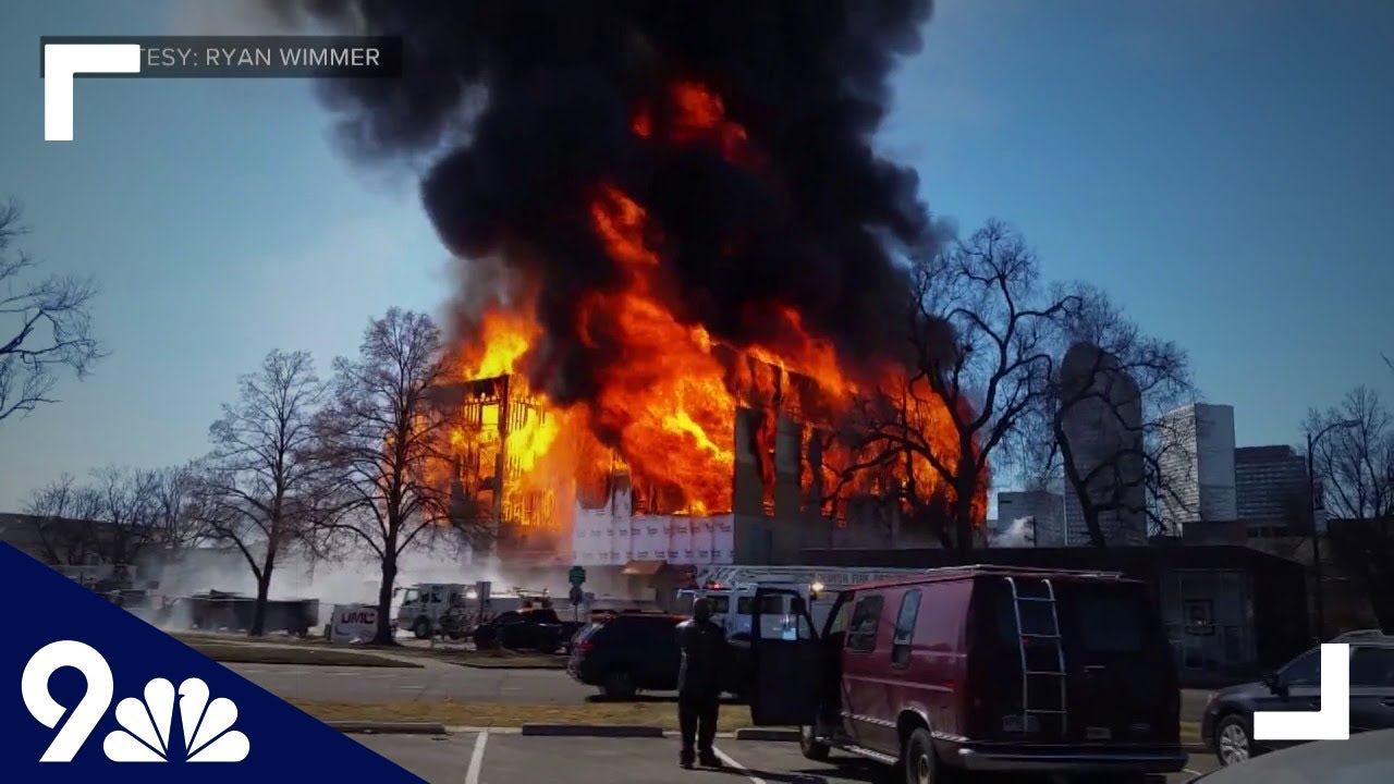 RAW: Smoke, flames from massive construction fire seen for miles in Denver