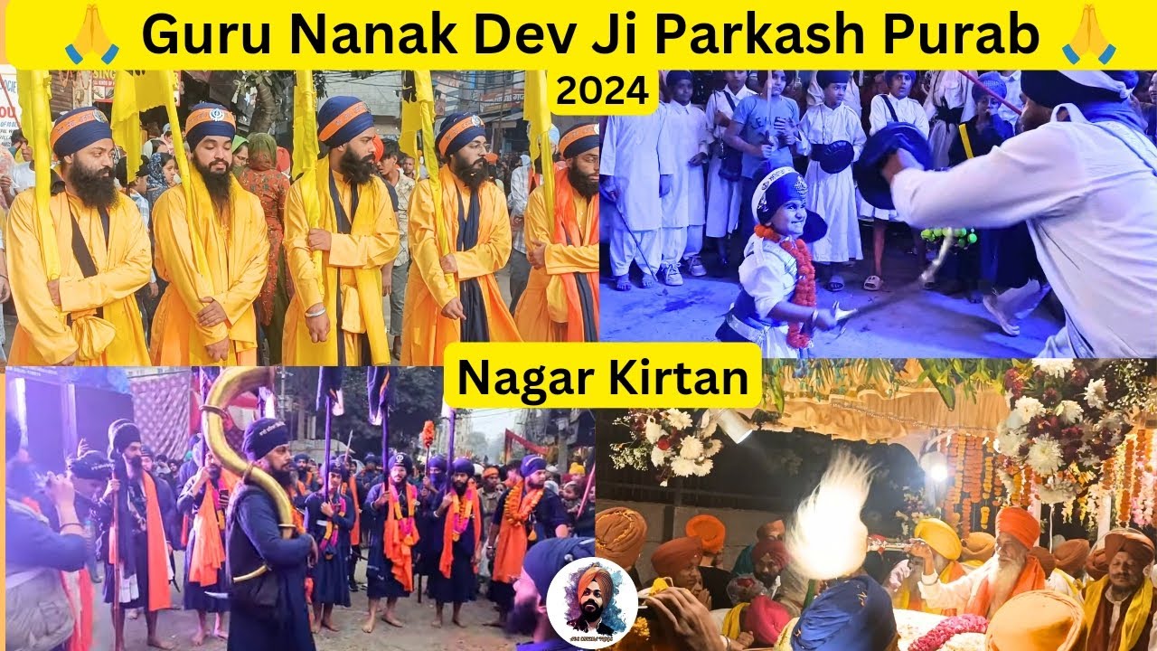 NAGAR KIRTAN Vishnu Garden 2024 , KHYALA , CHAND NAGAR DELHI | GURU NANAK DEV JI PARKASH PURAB | 🙏🏻