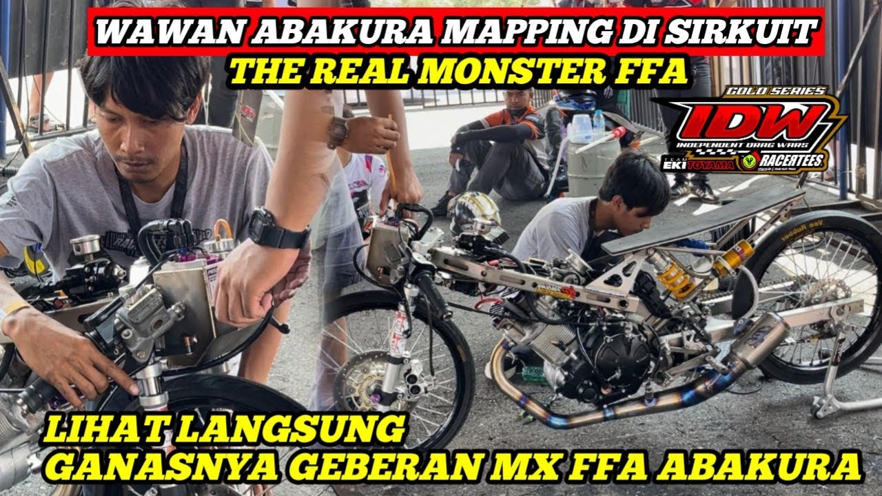 LIHAT LANGSUNG DARI DEKAT🔴Wawan Abakura GEBER MX SUPER OPEN MAX 500 CC, Mapping Langsung di Sirkuit