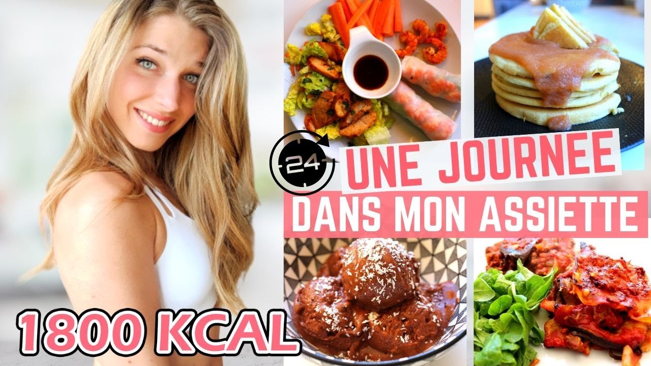 😍 UNE JOURNÉE DANS MON ASSIETTE - 1800 KCAL