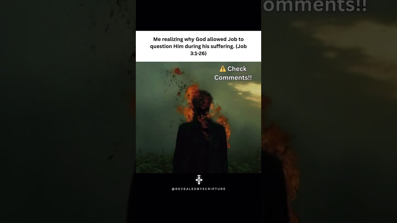 Wait&hellip; Why Did God Let Job Question Him During His Suffering?! 💭🔥 (Check Comments!) #christ #jesus