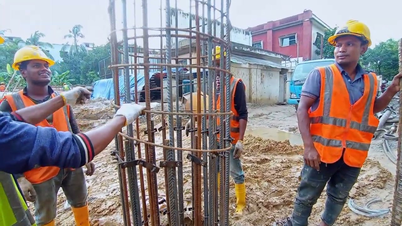 বাংলাদেশ চায়না কোম্পানি পাইলিং এর কাজ 🇧🇩🇨🇳\\China company#shorts #islam