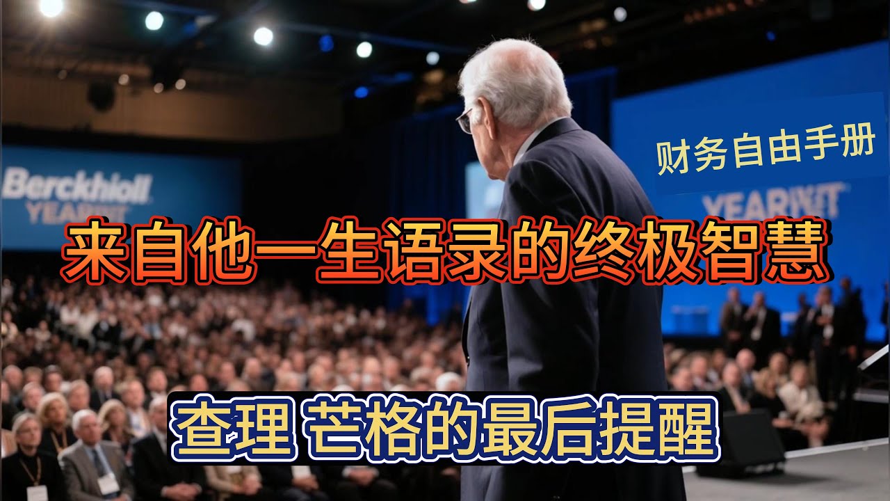 查理·芒格的最后提醒：一生智慧浓缩成5句话（听懂的人，将改变一生）
