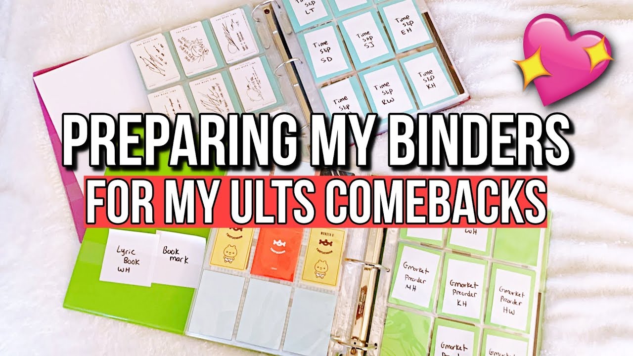 💕Setting Up My Binders For My Ults Comebacks~