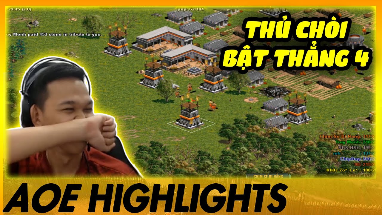 Thi đấu TỰ DO - Chim Sẻ có pha BẬT THẲNG 4 QUÁ KHÉT! | AoE Highlights