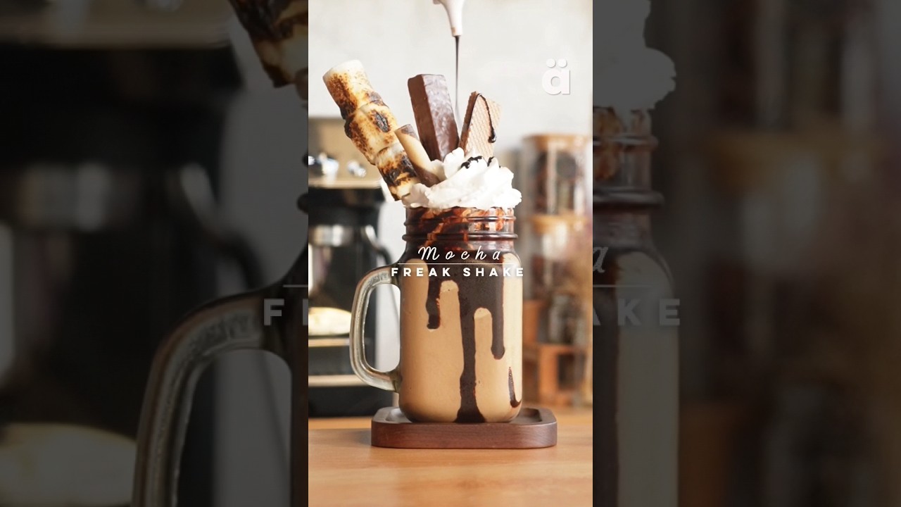 Mocha Freak Shake #coffee #mocha #freakshake #coffeefrappe #frappucino