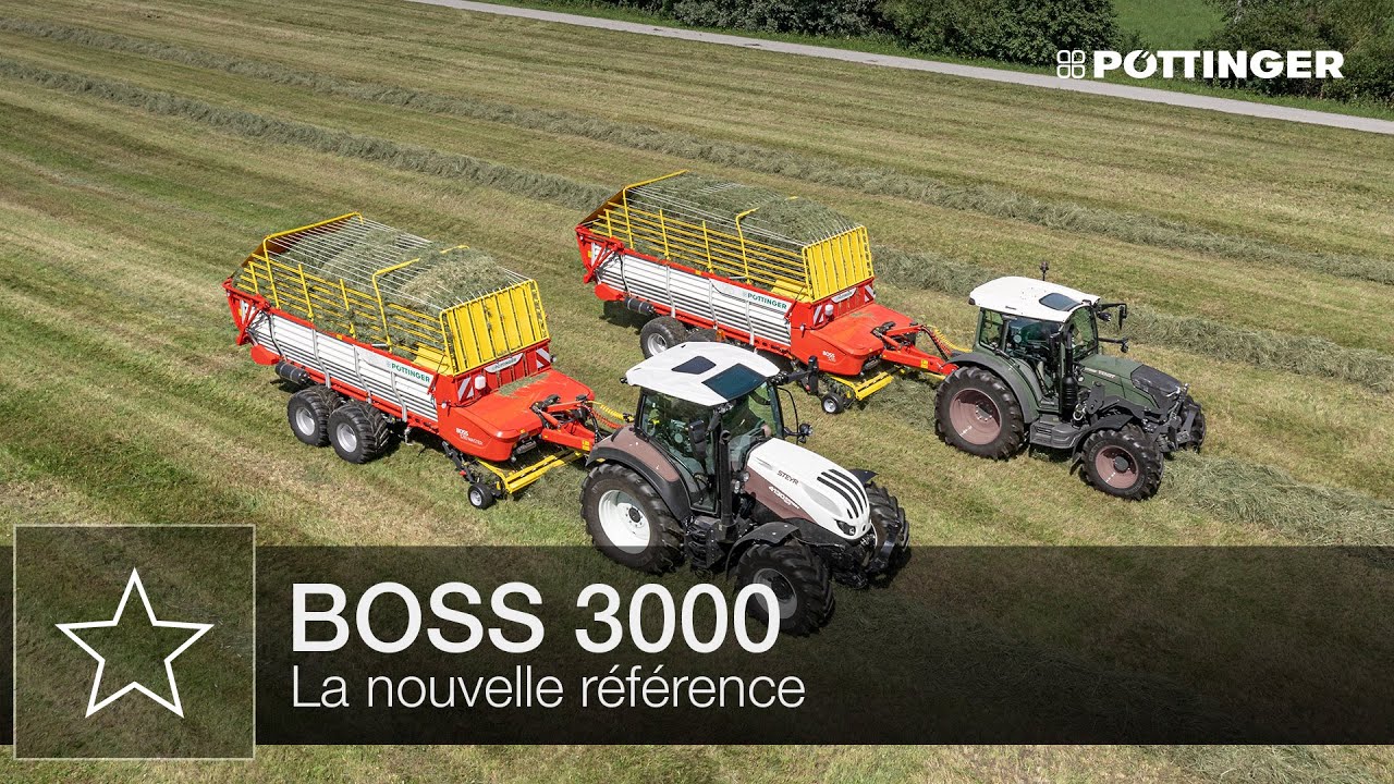 Remorque autochargeuse BOSS 3000 de PÖTTINGER – La nouvelle référence