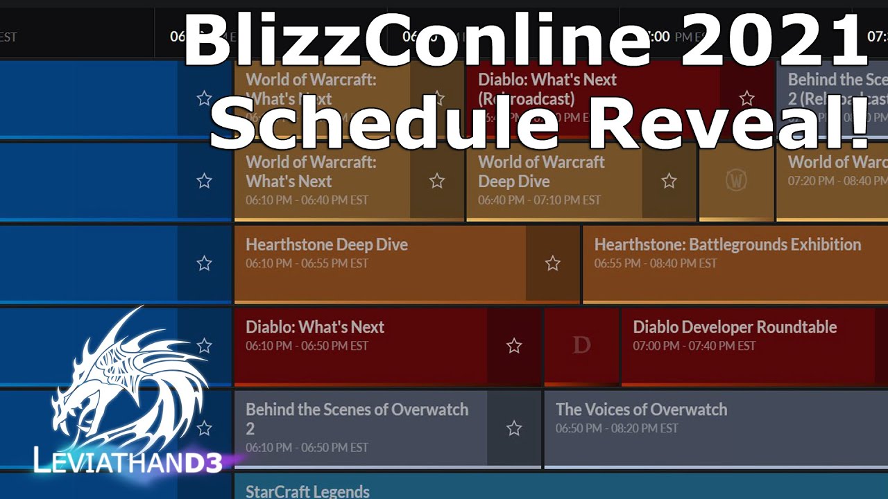 BlizzConline 2021 Schedule Revealed | Lots of Diablo Hype!