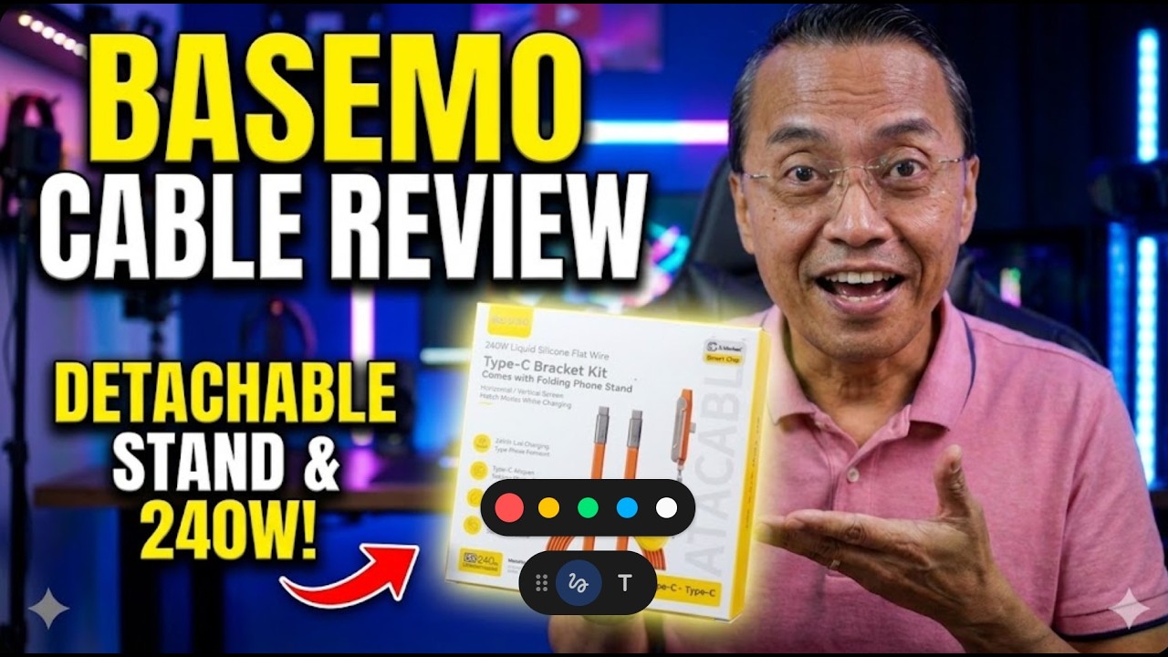 Обзор кабеля Basemo 240W USB-C: протестированы съемная подставка для телефона и быстрая зарядка.