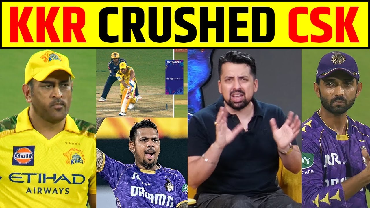 KKR CRUSHED CSK: TOOTA HAI CHEPAUK KA GHAMAND, CSK KI BATTING LINE-UP EXPOSE, PLAYOFF KE LAYAK NAHI?
