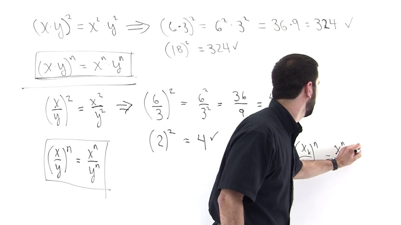 Algebra Rules for Powers Part 1