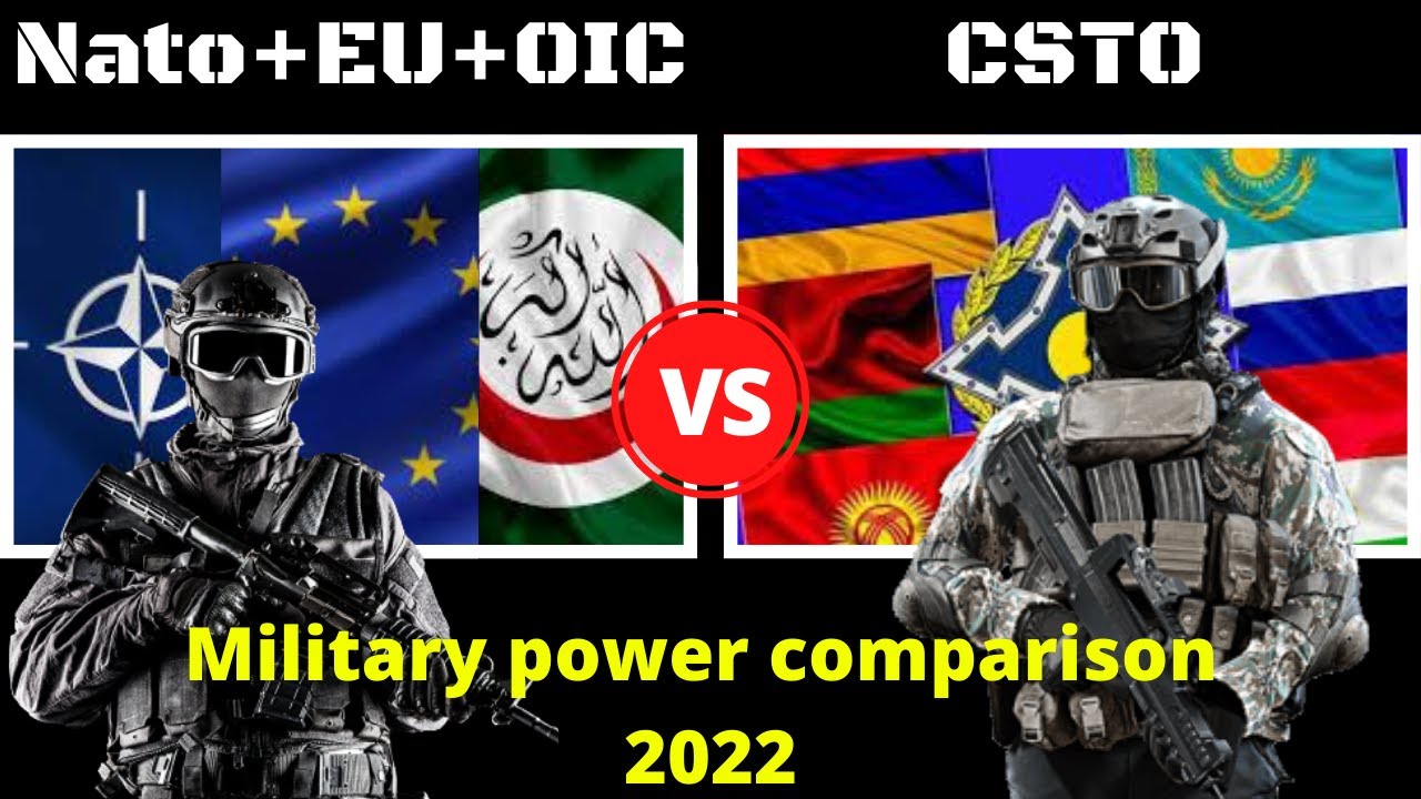 Nato +EU +OIC vs CSTO Military Power 2022| CSTO + Nato +EU +OIC Military Power 2022