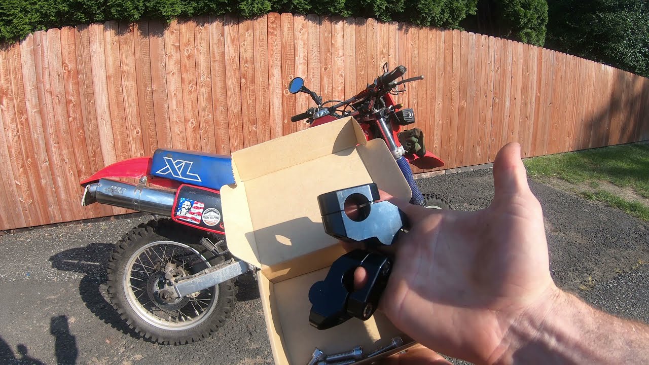 Cheap Bar Risers From Amazon for Honda XL600R
