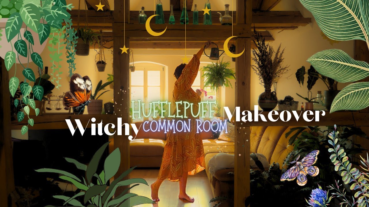 Witchy Makeover | Hufflepuff Living Room | Thrift haul