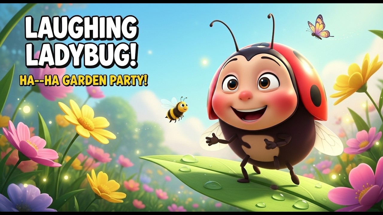 Laughing Ladybug Song 🐞😂| Fun Garden Nursery Rhyme for Kids | Cutest Ladybug Ever! @PlayvioKidsTV