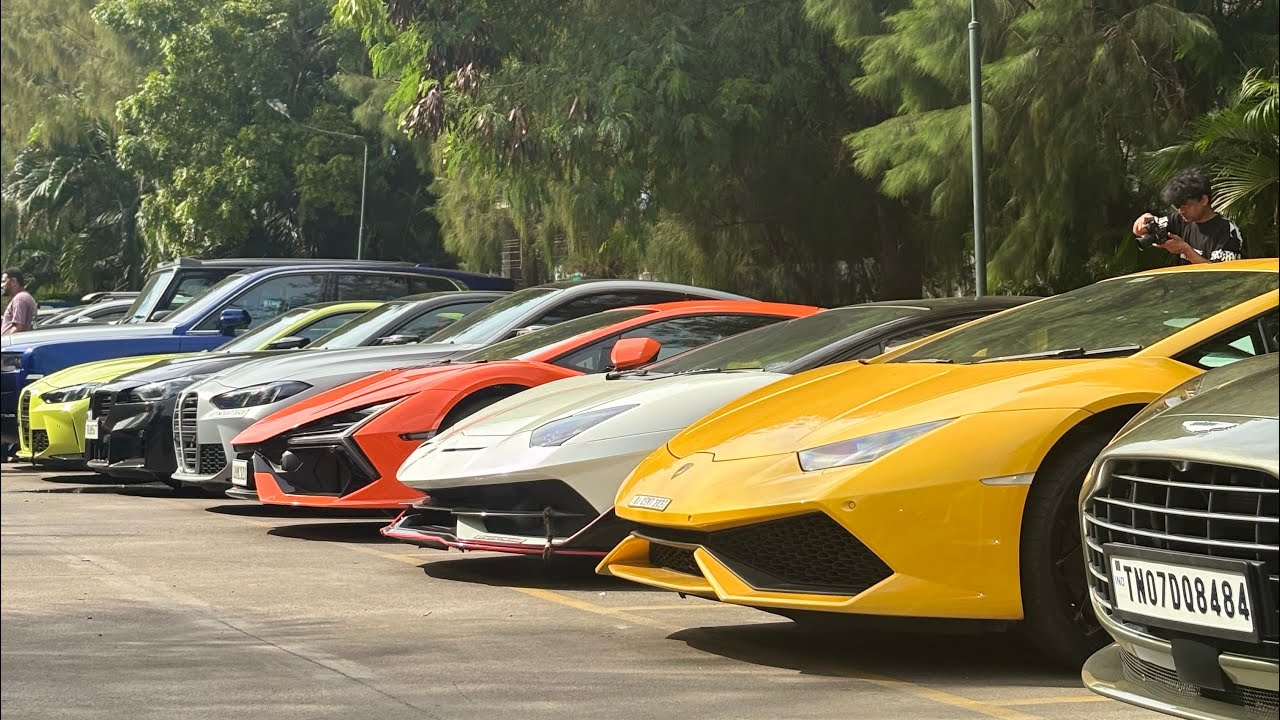 SUPERCARS DRIVE AT CHENNAI🇮🇳|Lamborghini|BMW|Rolls Royce #supercars #bmw #lamborghini #carlover 