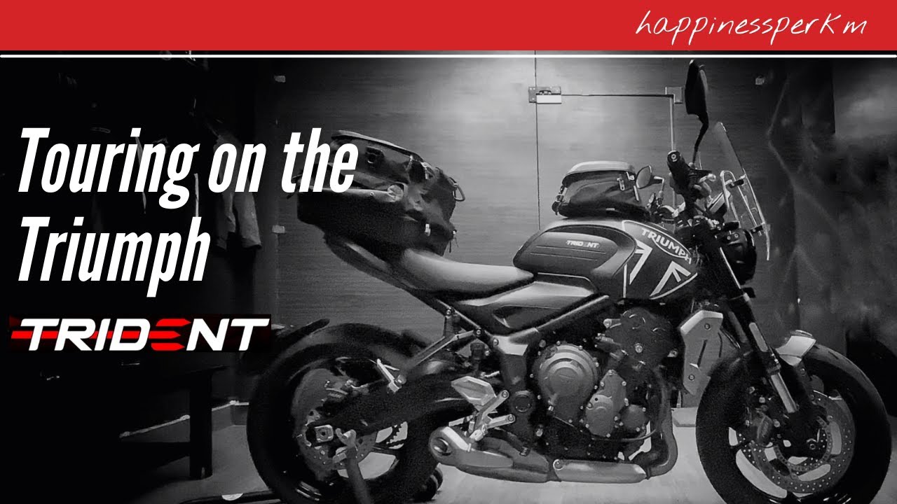 Triumph Trident 660 touring setup in India by happinessperkm | ride more