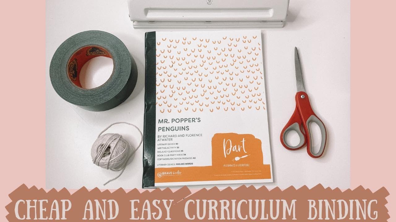 Cheap and Simple Homeschool Binding Method!