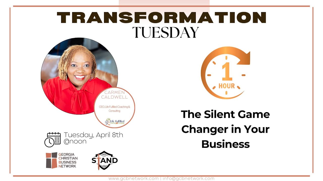 Transformation Tuesday with Carmen Caldwell April 8th