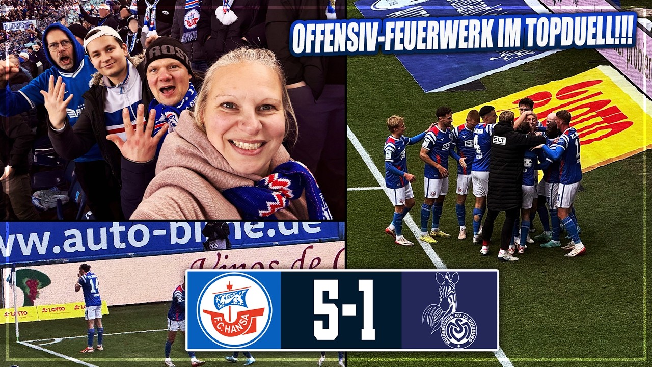 Ansage im Aufstiegskampf! Hansa Rostock 5:1 MSV Duisburg | Fazit & Vlog | 3. Liga