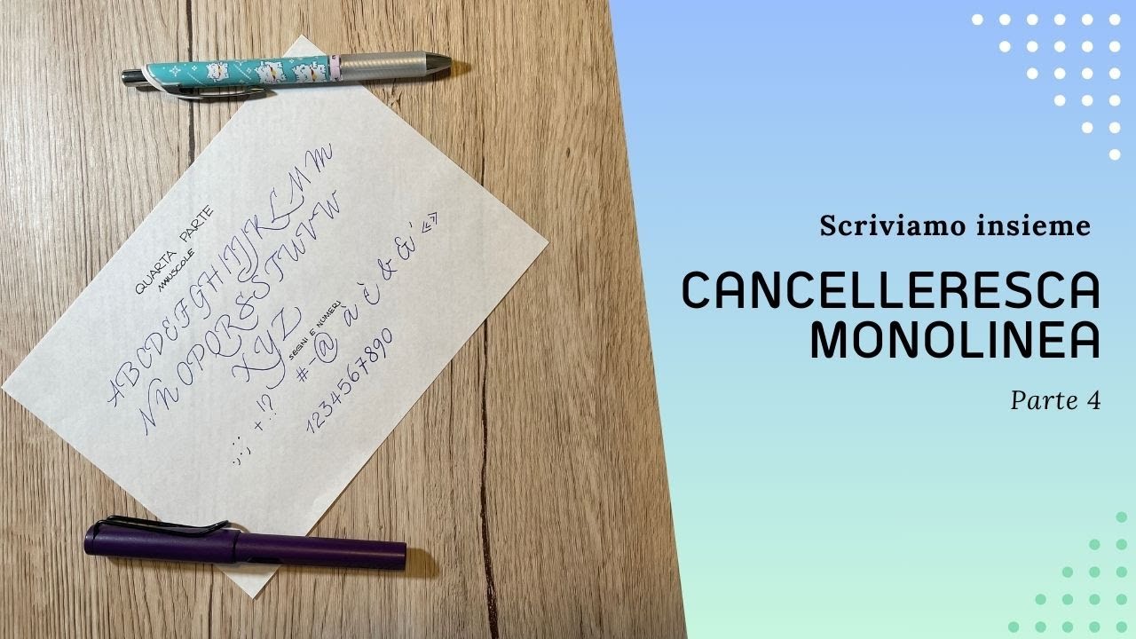 La Cancelleresca Monolinea parte 4