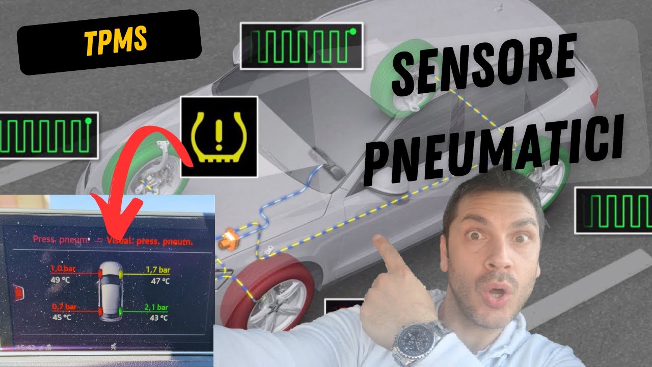 #tpms Sensore pressione e temperatura pneumatici AUDI A3 Q2 !!!