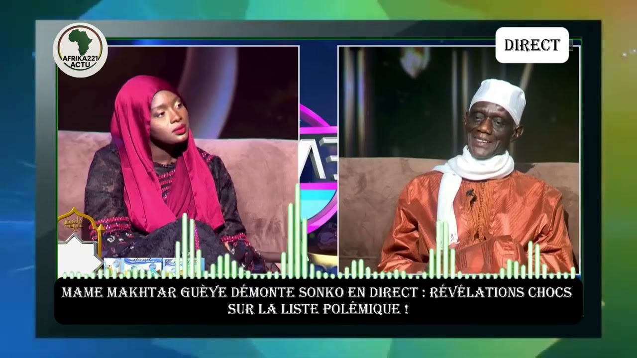 ⚡ Liste des homosexuels : Mame Makhtar répond fermement à Sonko, le plateau s’enflamme !
