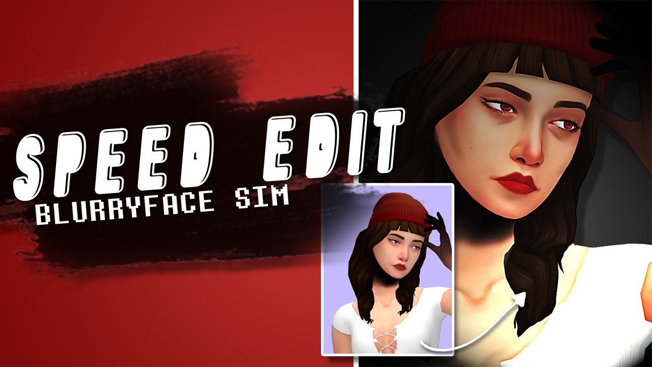 Sims 4: SPEED PHOTOSHOP EDIT | Blurryface Inspired
